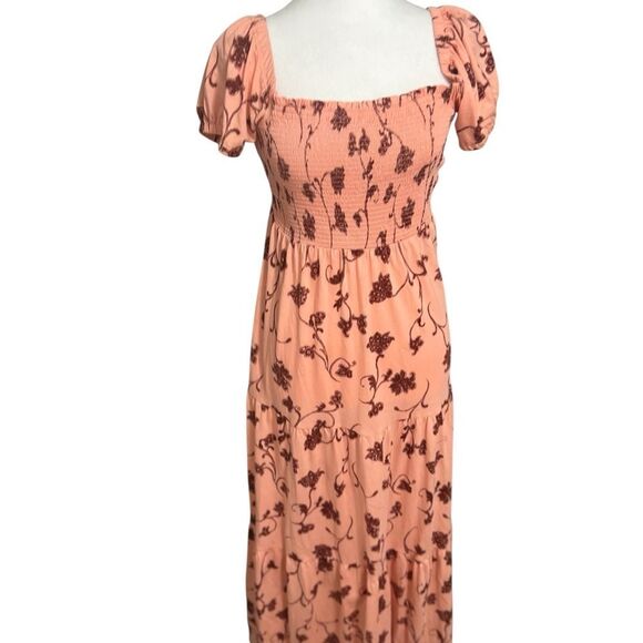 Daily Practice by Anthropologie Tiered Maxi floral cotton Extra Small Floral - Picture 2 of 12